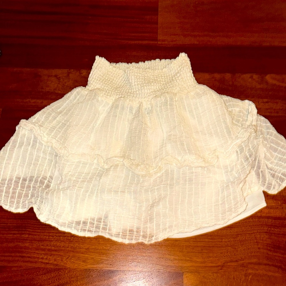 White skirt